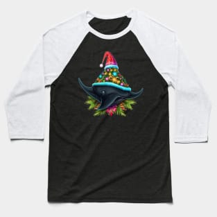 Stingray Christmas Baseball T-Shirt